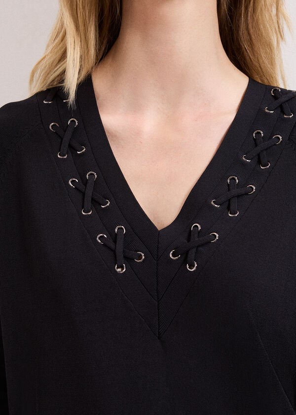 Phase Eight Senita Black Tunic