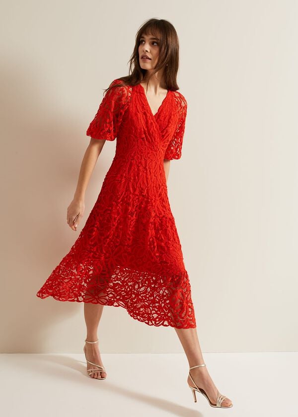 phase eight Senna Lace Midi Dress