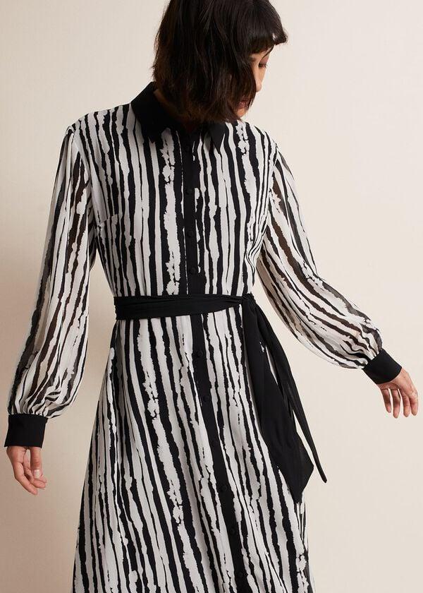 Phase Eight Serena Striped Midi Dress