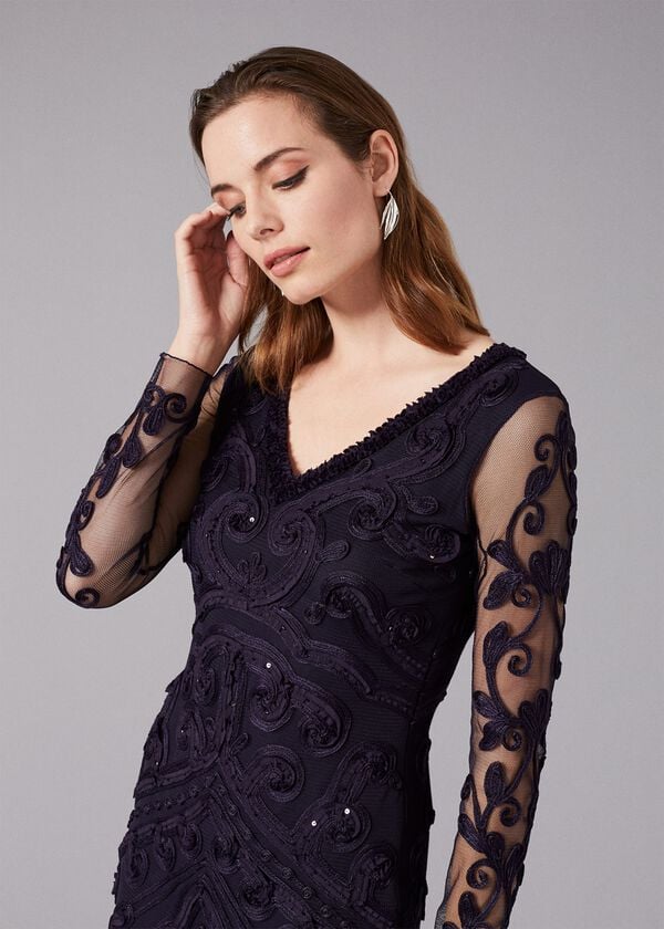 Phase Eight Seymour Tapework Lace Maxi Dress