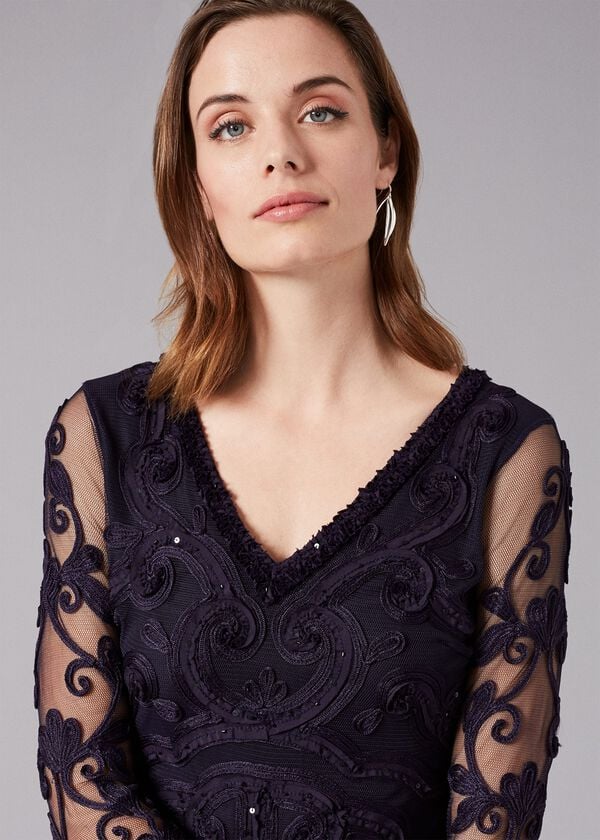 Phase Eight Seymour Tapework Lace Maxi Dress