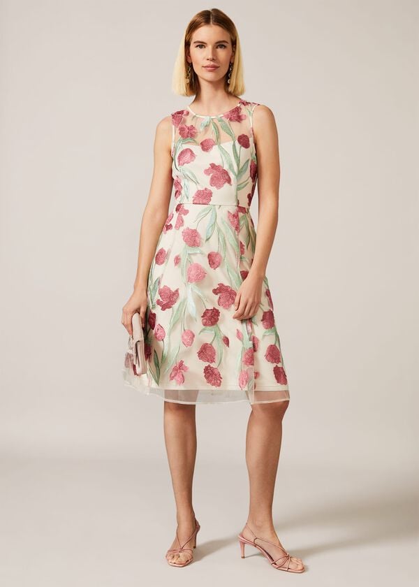 Phase Eight Shae Floral Embroidered Dress