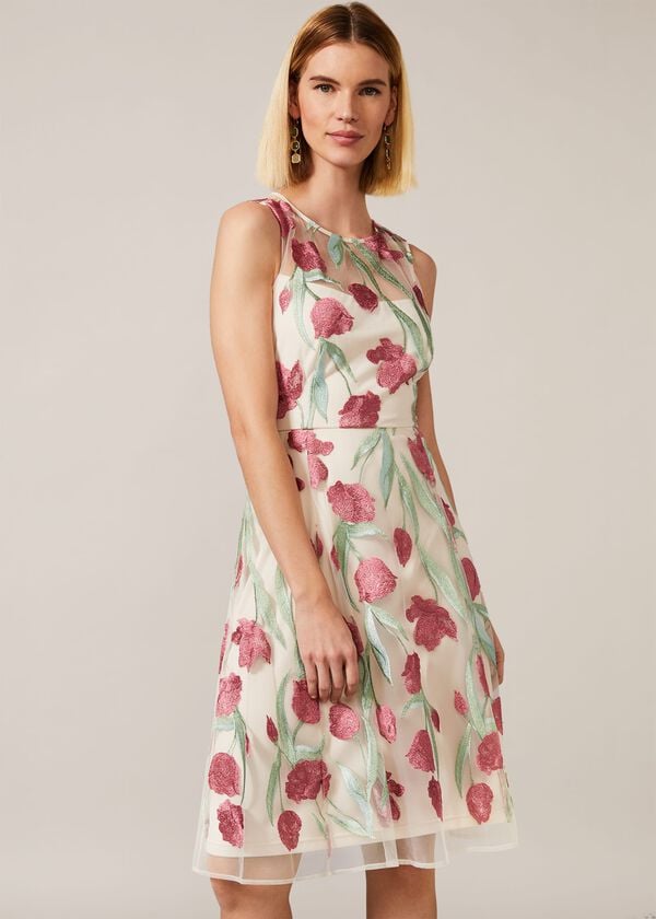 phase eight Shae Floral Embroidered Dress