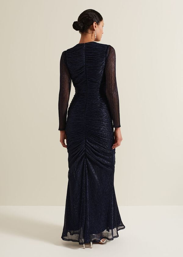Phase Eight Shannia Ruched Shimmer Maxi Dress
