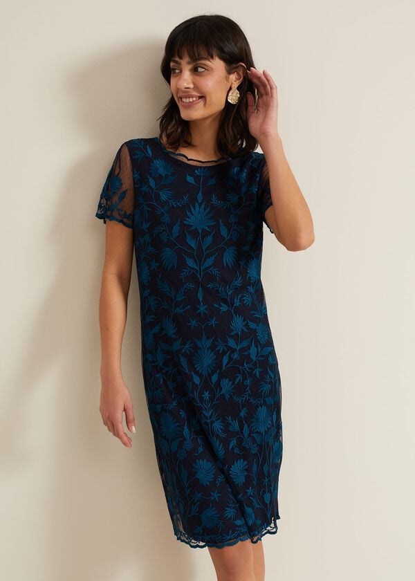 phase eight Shelby Embroidered Dress