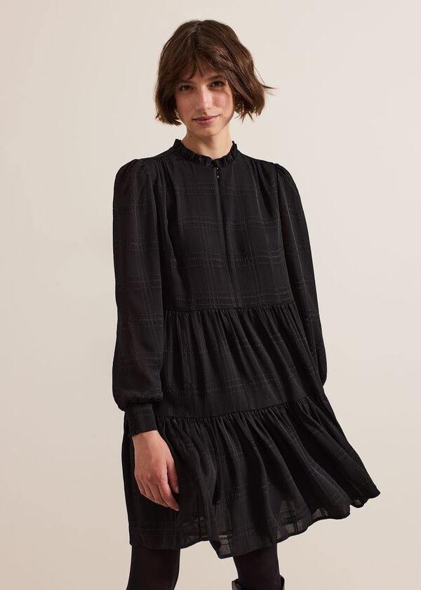 phase eight Shreya Check Swing Mini Dress