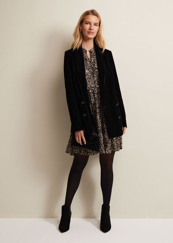 Phase Eight Shreya Leopard Swing Mini Dress