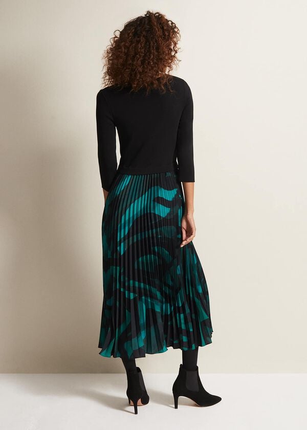Phase Eight Sia Swirl Print Midi Dress