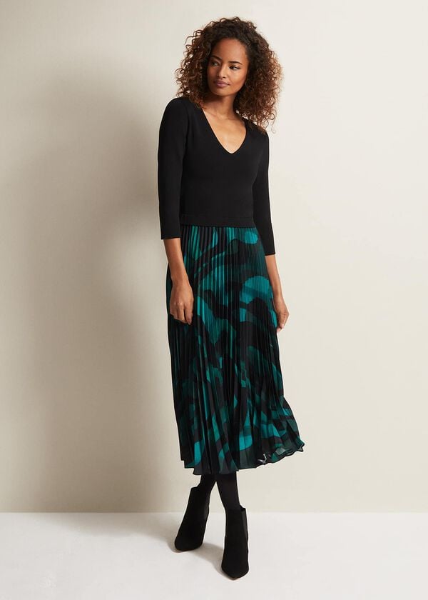 phase eight Sia Swirl Print Midi Dress