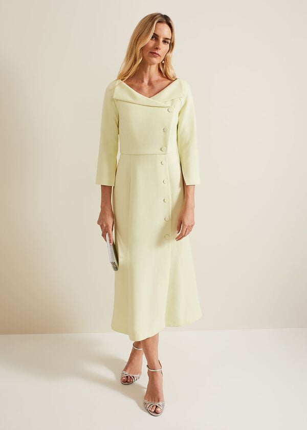 Phase Eight Sienna Tux Button Midi Dress