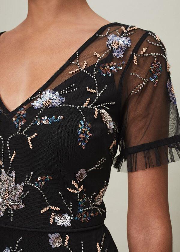 Phase Eight Sierra Sequin Floral Dress