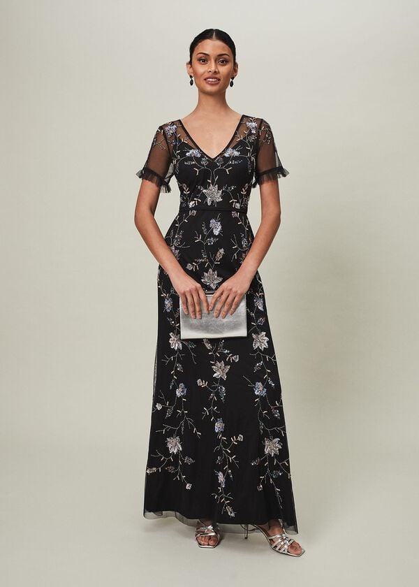 phase eight Sierra Sequin Floral Dress