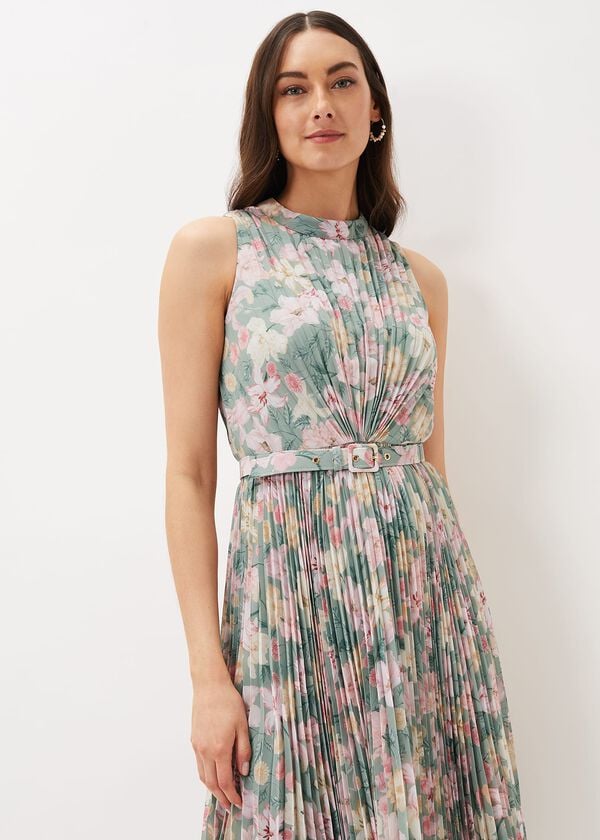 Phase Eight Simara Floral Pleated Dress