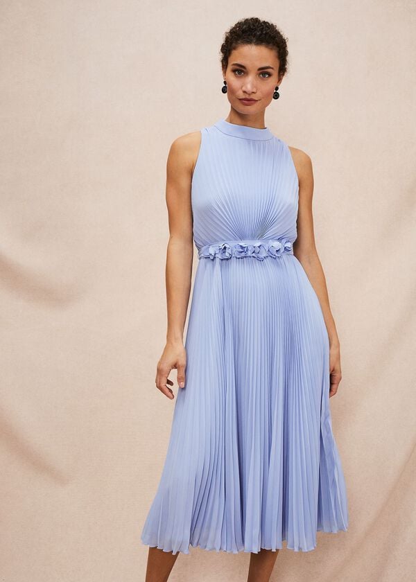 Phase Eight Simara Pleated Midi Dress