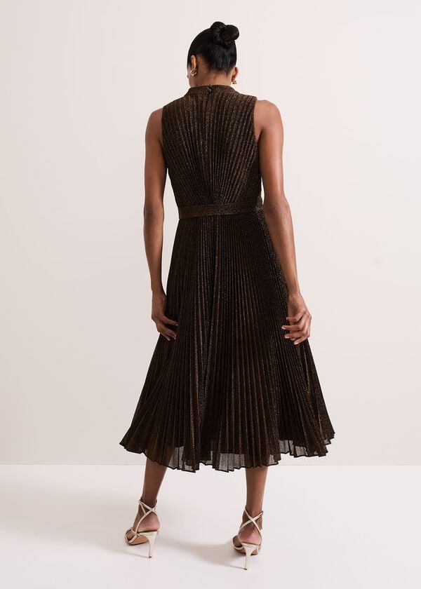 Phase Eight Simara Sparkle Pleat Dress