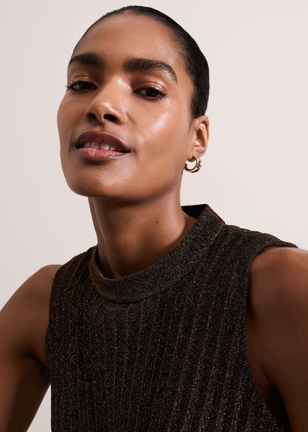 Phase Eight Simara Sparkle Pleat Dress