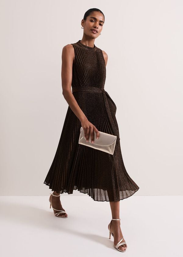 phase eight Simara Sparkle Pleat Dress