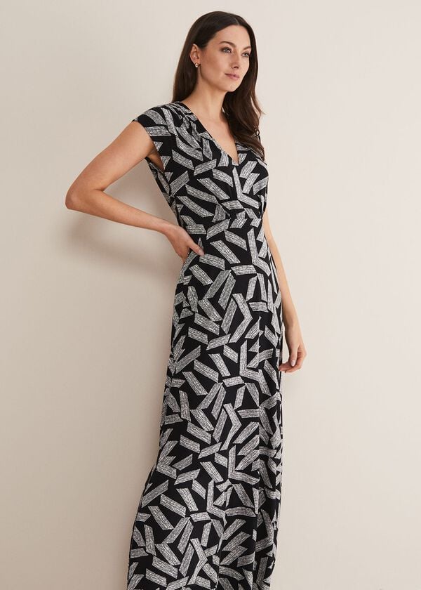Phase Eight Siobhan Abstract Maxi Dress