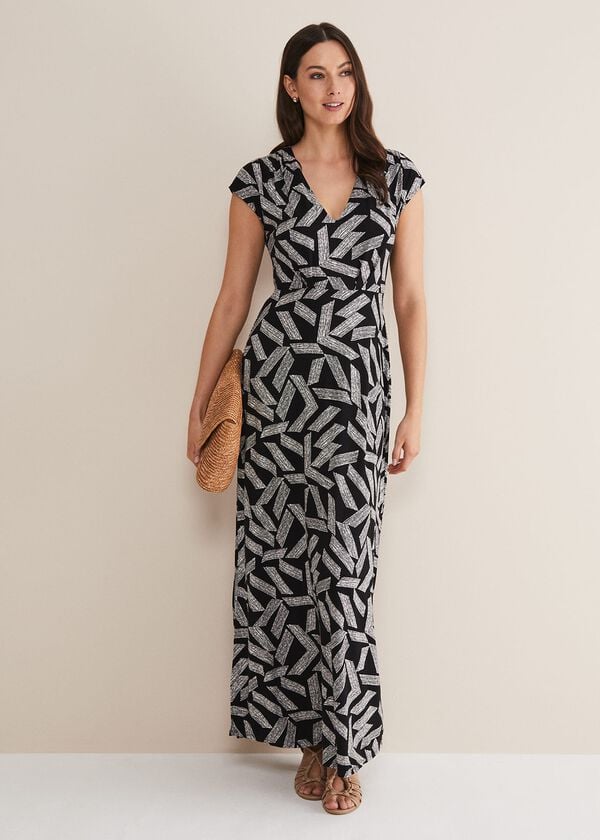 phase eight Siobhan Abstract Maxi Dress