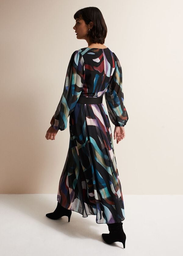 Phase Eight Sky Printed Maxi Dress