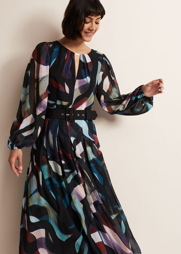 Phase Eight Sky Printed Maxi Dress