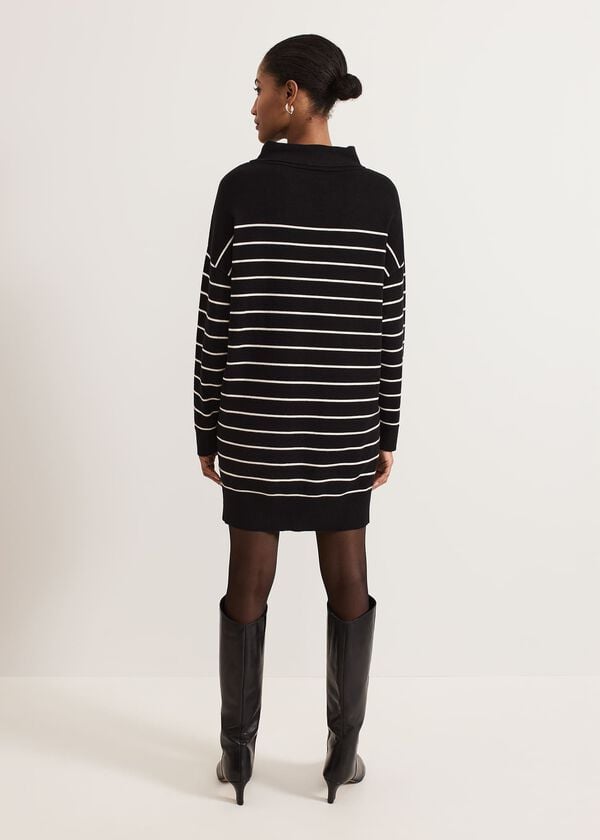 Phase Eight Skylar Stripe Funnel Neck Jumper Dress