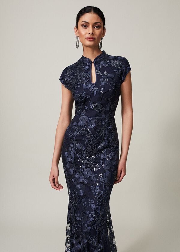 Phase Eight Sofia Embroidered Sequin Dress