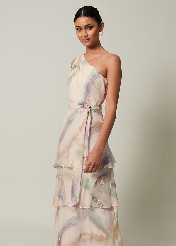 Phase Eight Sonia One Shoulder Silk Maxi Dress