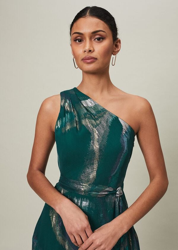 Phase Eight Sonia One Shoulder Silk Maxi Dress