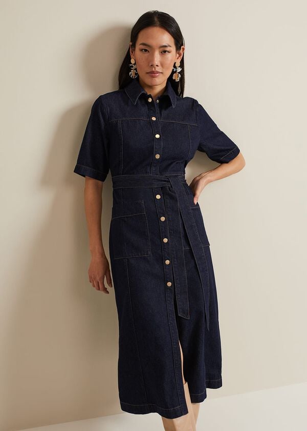 Phase Eight Sonny Denim Midi Dress