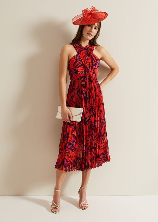 Phase Eight Sorella Pleated Midi Dress