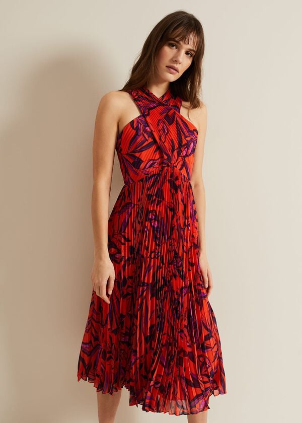 phase eight Sorella Pleated Midi Dress