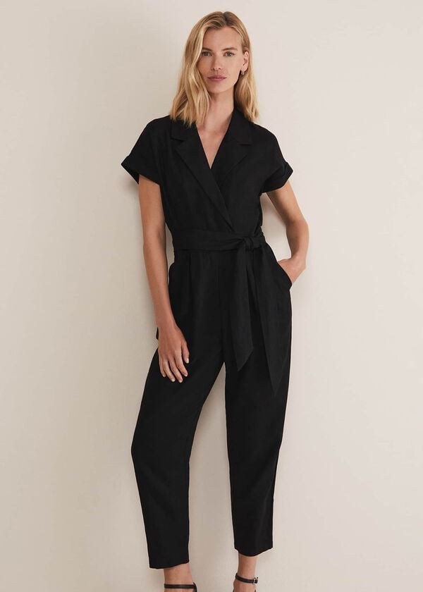 Phase Eight Spencer Linen Wide Leg Jumpsuit