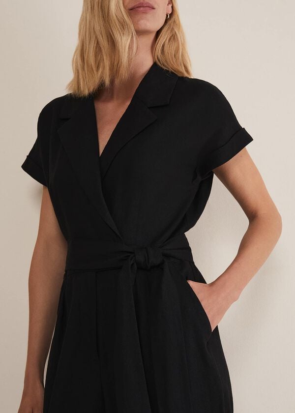 Phase Eight Spencer Linen Wide Leg Jumpsuit