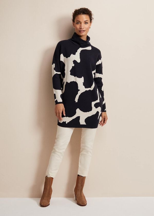 Phase Eight Stefani Animal Print Tunic Mini Dress