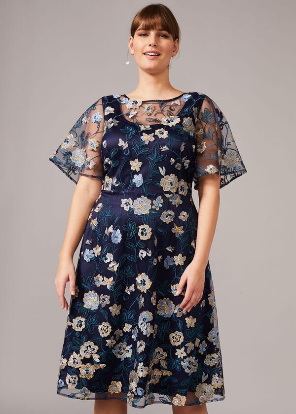phase eight Steff Floral Embroidered Dress