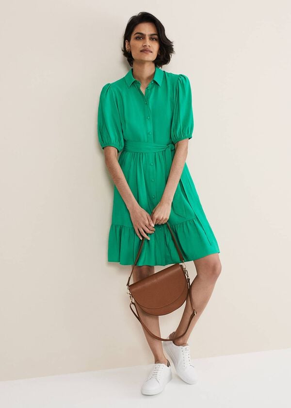 Phase Eight Sue Green Swing Mini Dress