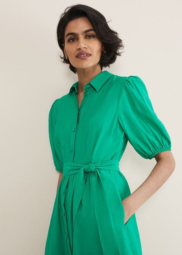 Phase Eight Sue Green Swing Mini Dress