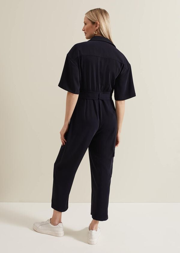 Phase Eight Tallulah Navy Utility Jumpsuit