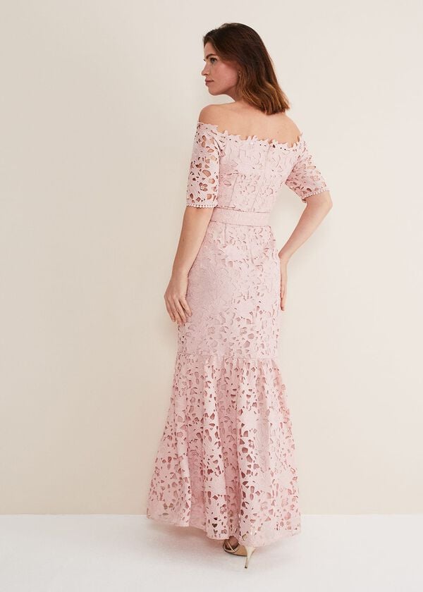 Phase Eight Tallulla Lace Bardot Maxi Dress