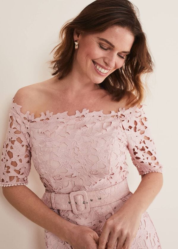 Phase Eight Tallulla Lace Bardot Maxi Dress