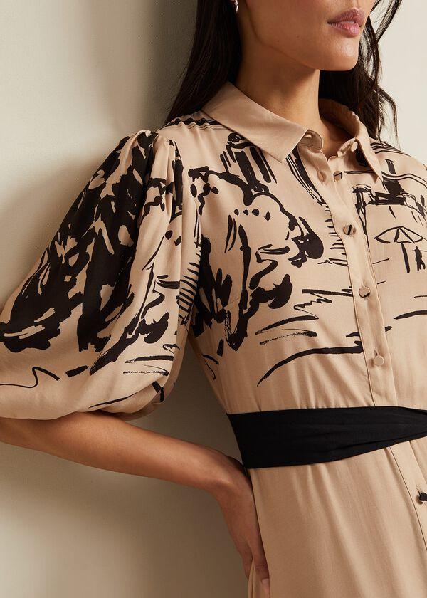 Phase Eight Tammy Puff Sleeve Shirt Dress