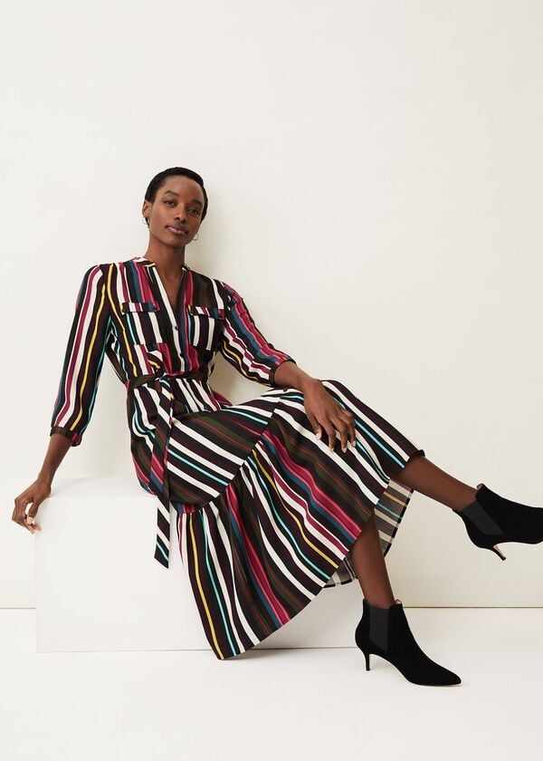 phase eight Tania Stripe Shirt Dress