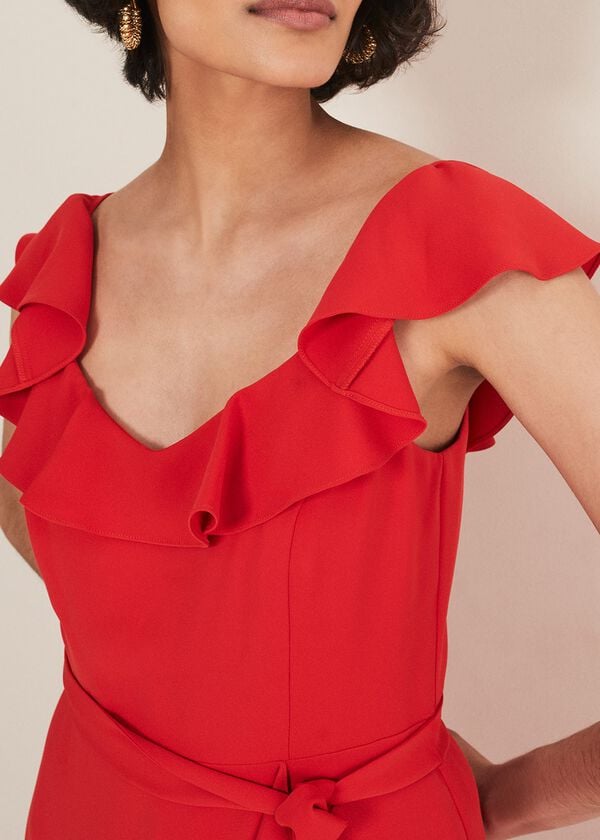 Phase Eight Tatiana Ruffle Wrap Midi Dress