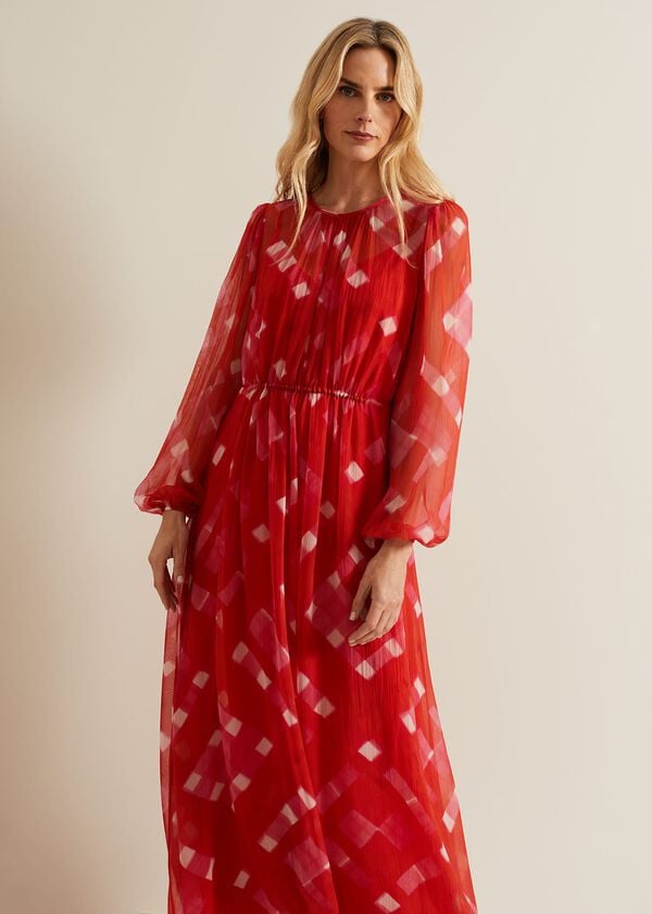 Phase Eight Tatianna Check Maxi Dress