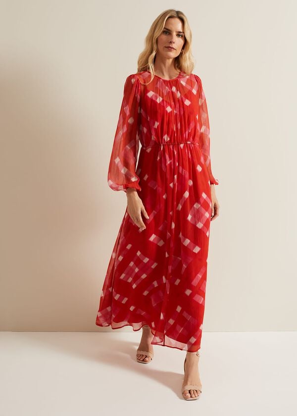 phase eight Tatianna Check Maxi Dress
