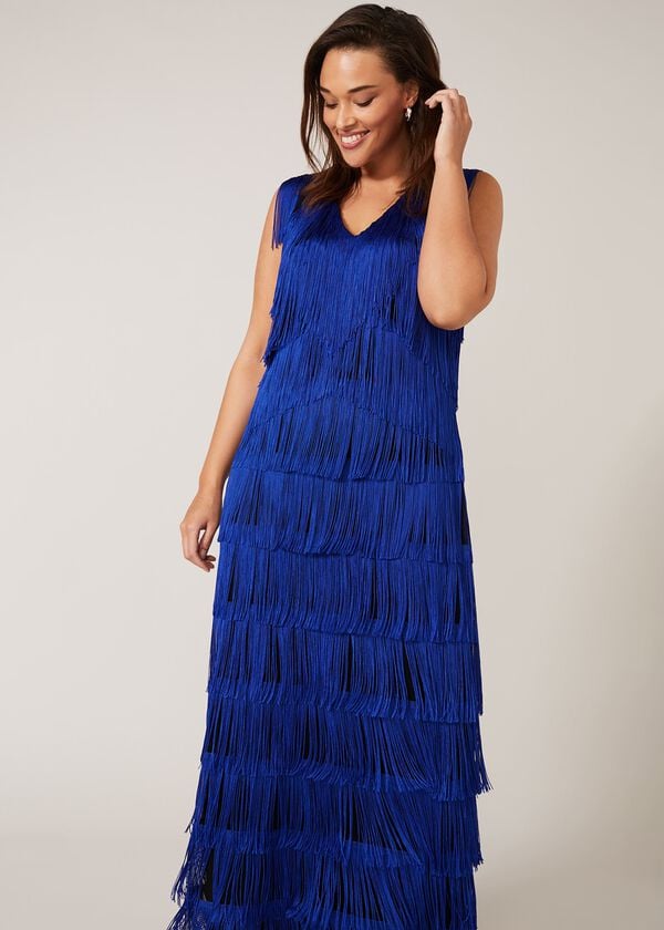 Phase Eight Tessa Fringe Maxi Dress