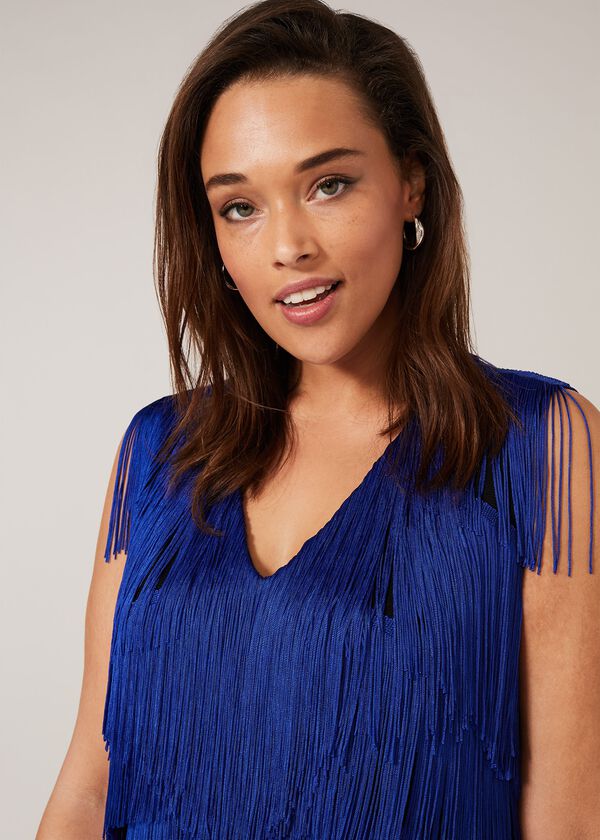 Phase Eight Tessa Fringe Maxi Dress