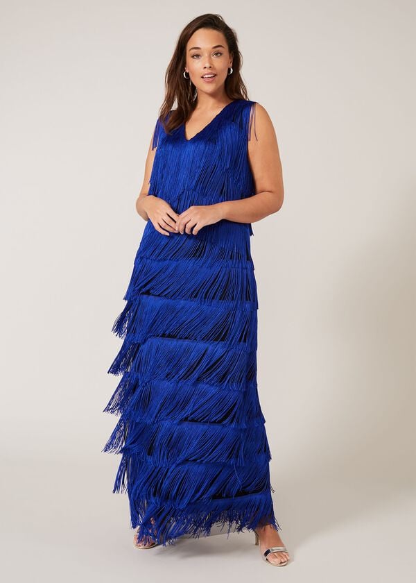phase eight Tessa Fringe Maxi Dress