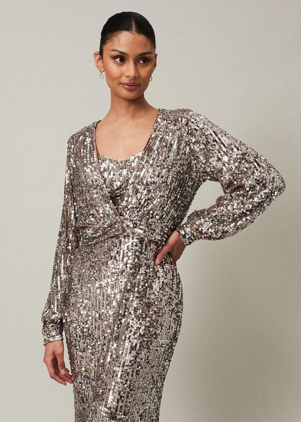 Phase Eight Thalia Sequin Maxi Dress